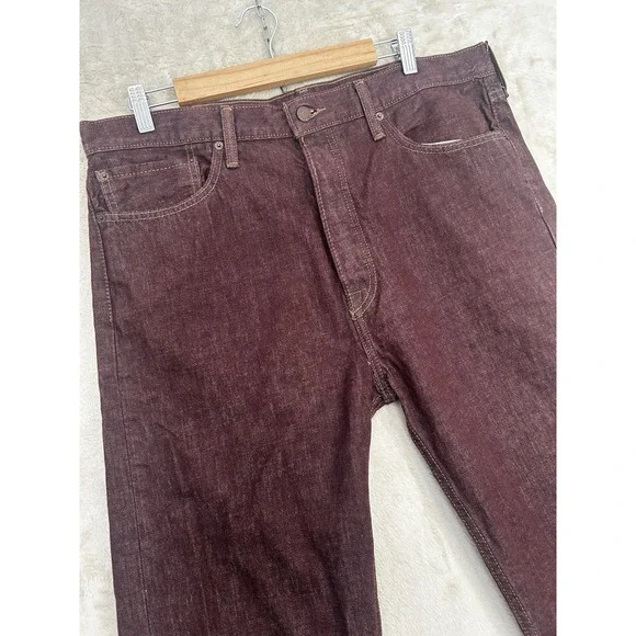 Levi's 562 Loose Taper Jeans Brown 36x32 Baggy Streetwear Y2K Denim Button Fly - Picture 6 of 11